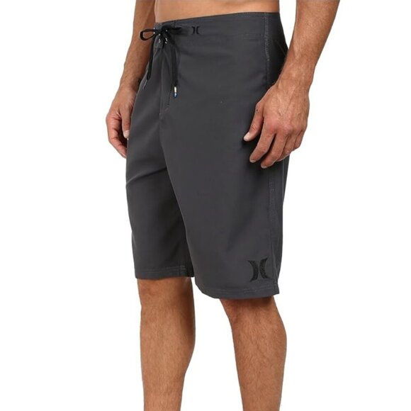HURLEY Men's Boardshorts  "One and Only" Style Dark Charcoal Grey Size 42 - Picture 1 of 10